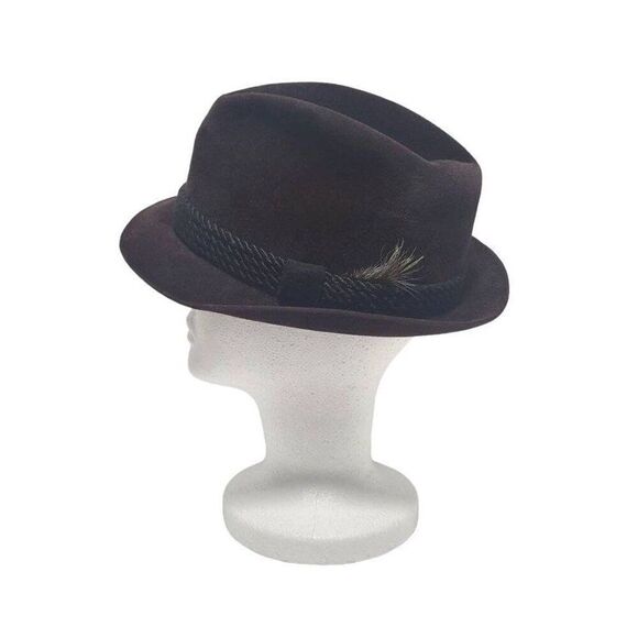VINTAGE F.R. Tripler New York Chase Hat Felt Medium Fedora - Picture 1 of 11